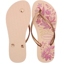 Chinelo de Dedo Havaianas Slim Organic 2 Floral - Feminino - Foto 3