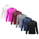 Kit 6x Camisas Térmicas Adriben Proteção Solar UV 50 - Masculina - Foto 1