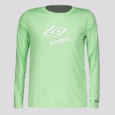 Camisa Manga Longa Umbro Basic Uv - Infantil - Foto 1