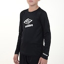 Camisa Manga Longa Umbro Basic Uv - Infantil - Foto 4