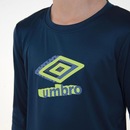 Camisa Manga Longa Umbro Basic Uv - Infantil - Foto 4