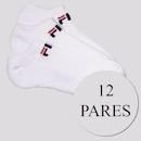 Kit Meia Cano Curto Fila Light - 12 Pares - Unissex - Foto 1