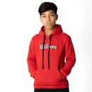 Blusão de Moletom com Capuz Wilson Bold Hoodie - Infantil - Foto 3