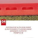 Kit tênis de Mesa Huieson Carbon 2 Raquetes Short 6 Star + Bolsa e 3 Bolas Gold Sports 3 Star - Foto 4