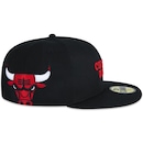 Boné New Era 59Fifty Nba Chicago Bulls Core Essentials Style - Masculino - Foto 4