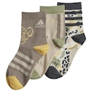 Meia Cano Médio Adidas X Disney Rei Leão - 3 Pares - Unissex - Foto 2