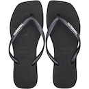 Chinelo Havaianas Slim Square Logo Metallic - Feminino - Foto 1