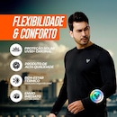 Camiseta Manga Longa Performance Wear Uv 50+ Proteção Solar - Masculina - Foto 4