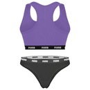 Kit Puma Top Nadador + Calcinha Biquíni - Feminino - Foto 2