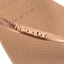 Chinelo Havaianas Slim Square Logo Metallic - Feminino - Foto 4