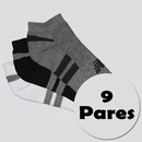 Kit Meia New Balance Cano Invísivel - 9 Pares - Unissex - Foto 1