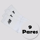Kit Meia New Balance Cano Médio - 9 Pares - Unissex - Foto 1