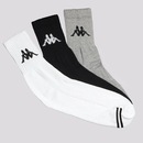 Kit Meias Kappa com 3 Pares Cano Médio - 38 A 43 - Adulto - Foto 1
