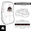 Aparador de Chutes Mks Combat Thai Pad Curved (Par) - Foto 7