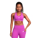 Top adidas Poliamida Suporte Médio Treino Feminino - Foto 1