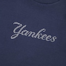 Camiseta New Era Cropped Mlb New York Yankees Script - Feminina - Foto 3