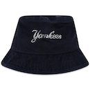 Chapeu New Era Bucket Feminino Mlb New York Yankees Script Feminino Mbv25Hea006 100% Algodão - Foto 3