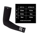 Manguito Hupi Bike Preto Proteção Uv50+ - Adulto - Foto 2