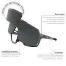 Óculos de Sol Esportivo Hb Presto Graphene/Black Gray 3 em 1 - Foto 2