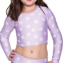 Camisa Manga Longa Selene Cropped - Infantil - Foto 2