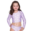 Camisa Manga Longa Selene Cropped - Infantil - Foto 1