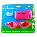 Kit Natação Poker Navagio Óculos+Touca+Protetor de Ouvido - Foto 2