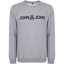 Blusão de Moletom John John New Basic In24 Mescla - Masculino - Foto 1