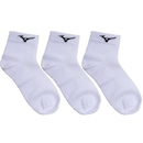 Kit Meias Mizuno Basic Cano Curto Training com 3 Pares - Adulto - Foto 1