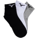Kit Meias Mizuno Basic Cano Curto Training com 3 Pares - Adulto - Foto 2