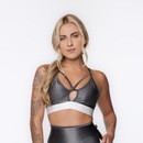 Top Orbis Tiras Elástico Poliamida Laminado Bojo Removível - Foto 1