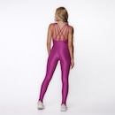 Macacão Orbis Fitness Tiras Costas e Perna Bojo Poliamida Laminado - Feminina - Foto 3