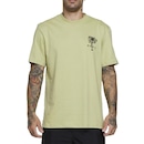 Camiseta Rvca Pommier Palms Sm25 Masculina Verde Claro - Foto 1