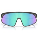 Óculos de Sol Oakley Rslv Matte Grey Smoke Prizm Sapphire - Foto 3