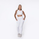 Calça Legging Orbis Fitness Bolso Lateral Jacquard Poliamida - Feminina - Foto 5