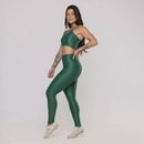 Calça Legging Orbis Fitness Cintura Alta Poliamida Brilho Laminado - Feminina - Foto 4