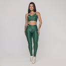 Calça Legging Orbis Fitness Cintura Alta Poliamida Brilho Laminado - Feminina - Foto 6