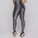Calça Legging Orbis Fitness Cintura Alta Poliamida Brilho Laminado - Feminina - Foto 4