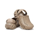 Sandália Crocs Echo Clog T Khaki - Infantil - Foto 4
