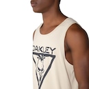 Camiseta Regata Masculina Oakley Skully Tank Wood Grey - Foto 4