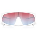 Óculos de Sol Oakley Rslv Matte White Prizm Snow Sapphire - Foto 4