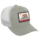 Boné Aba Curva Surf Alive Trucker California Republic Patch - Snapback - Adulto - Foto 3