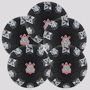 Kit 5 Bolas Corinthians Estádios 24 Preta - Foto 1