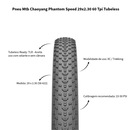 Pneu de Bike MTB Chaoyang Phantom Speed 29X2.30 60 Tpi Tubeless - Foto 2