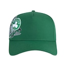 Boné Aba Curva New Era 9Forty A-Frame Nba Boston Celtics World Of Logos - Snapback - Adulto - Foto 1