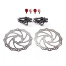 Kit Freio Disco Bike Disco Mecânico Pinças Rotor Absolute - Foto 6