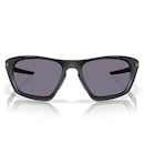 Óculos de Sol Unissex Oakley Lateralis Matte Black Ink Prizm Grey - Foto 3