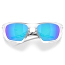 Óculos de Sol Unissex Oakley Lateralis Matte Clear Prizm Sapphire - Foto 7