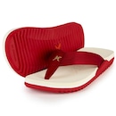 Chinelo Kenner Nk6 Pro Masculino - Branco e Vermelho - Foto 1