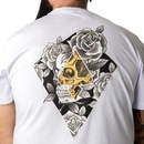 Camiseta Mcd Oversized Caveira Rosas Sm25 - Masculina - Foto 4
