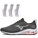 Tênis Mizuno Wave Vitality 4 + 3 Pares de Meia Cano Médio - Masculino - Foto 1
